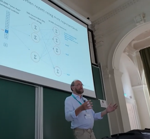 Prószéky Gábor a szegedi Alkalmazott Matematikai Konferencián